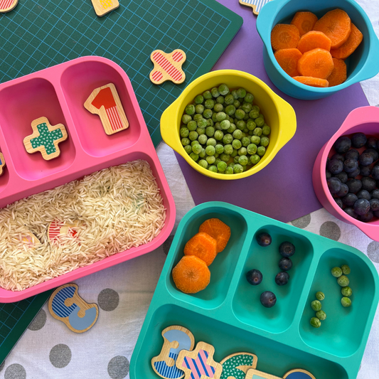 counting with our bamboo dinnerware