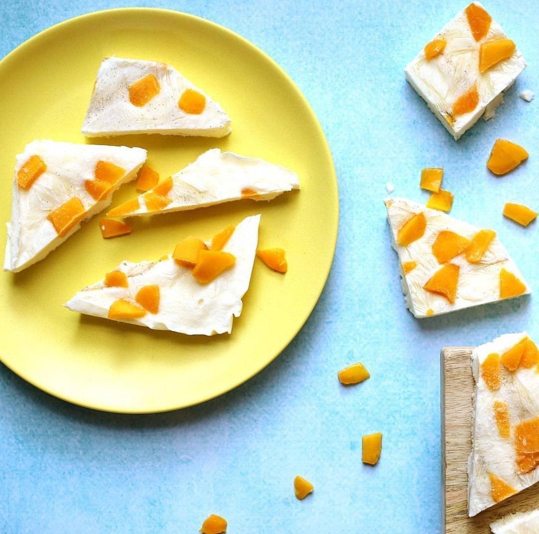 Frozen Mango Yoghurt Bark