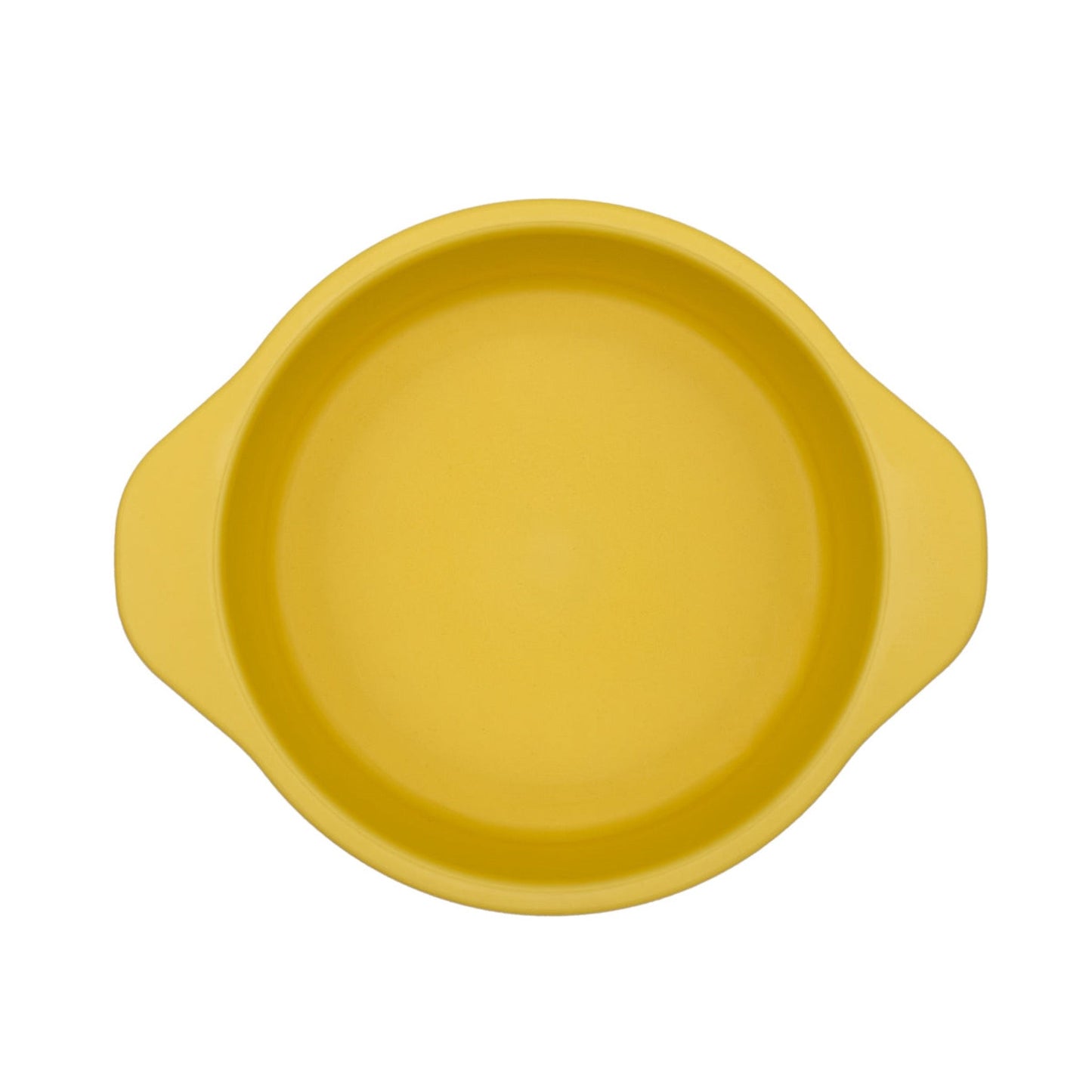 Bamboo plant-based bamboo snack bowls in yellow top view