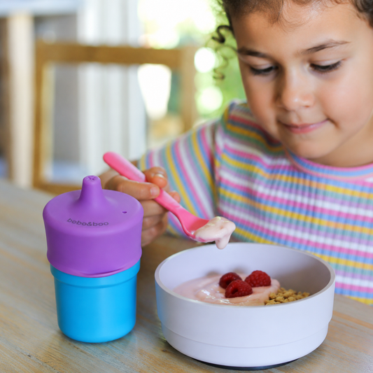 Universal Silicone Cup Lid - Sprout (Purple)