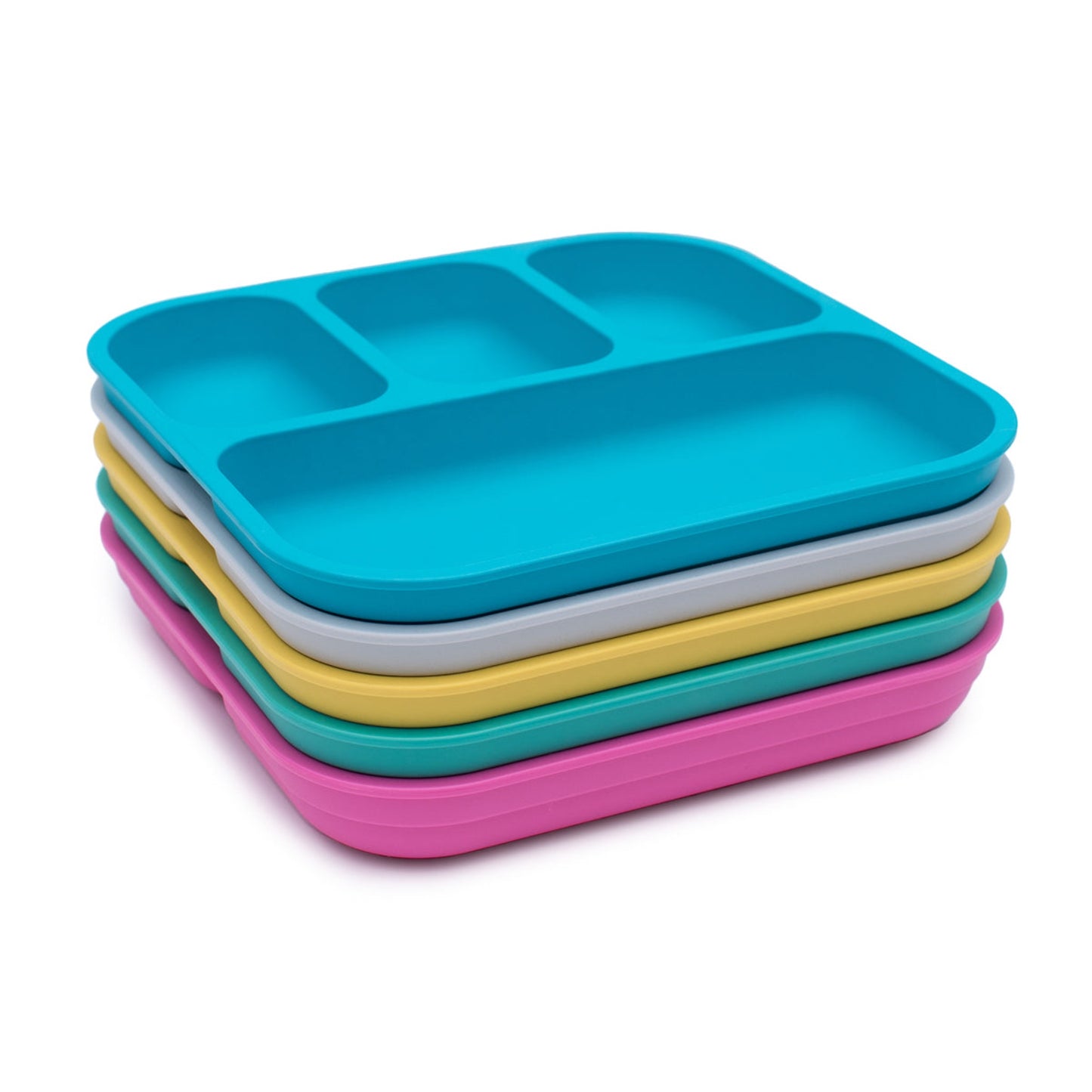 our bobo&boo divided plates stacked
