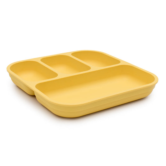 yellow bento plate front on