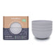 Plant-Based 4 Pack of Large Bowls - Cool Grey