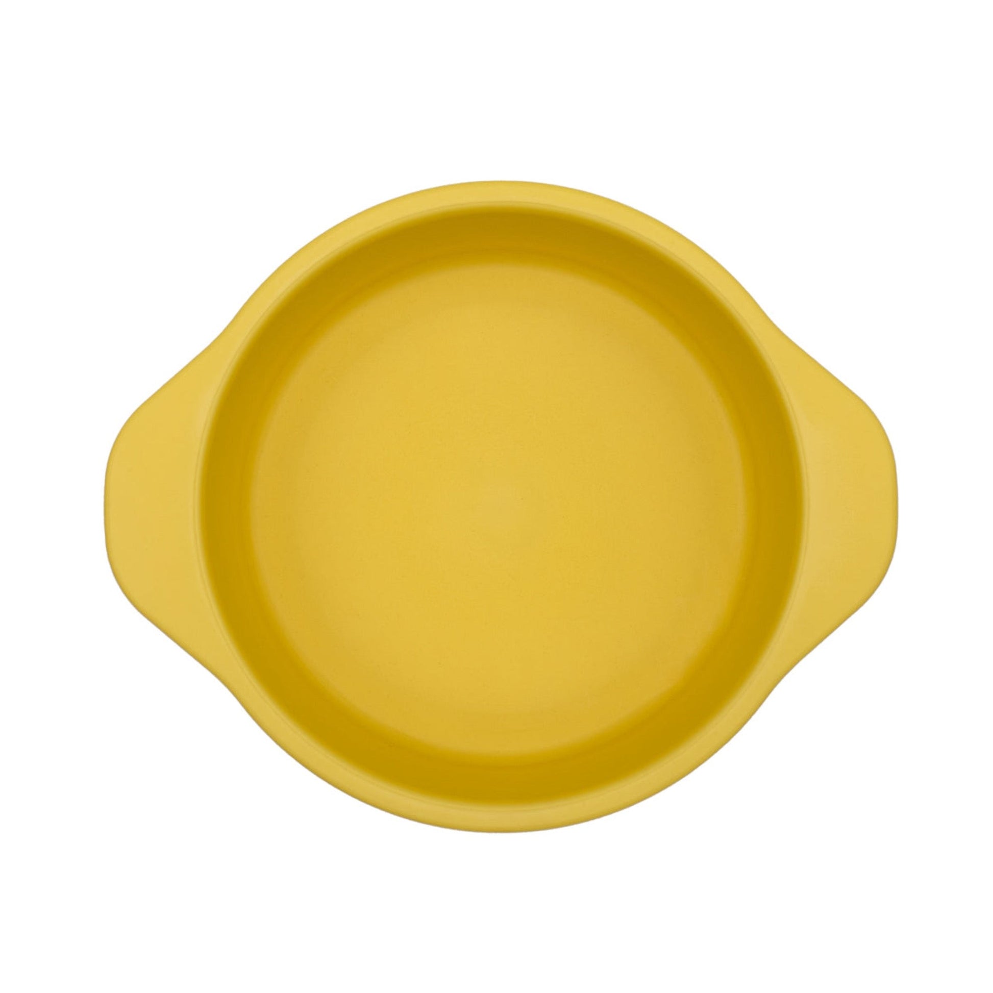 Bamboo plant-based bamboo snack bowls in yellow top view