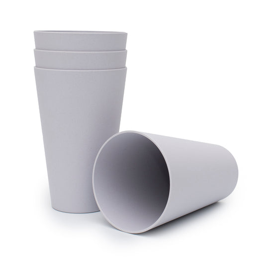 Plant-Based 4 Pack of Large Cups - Cool Grey (400ml)