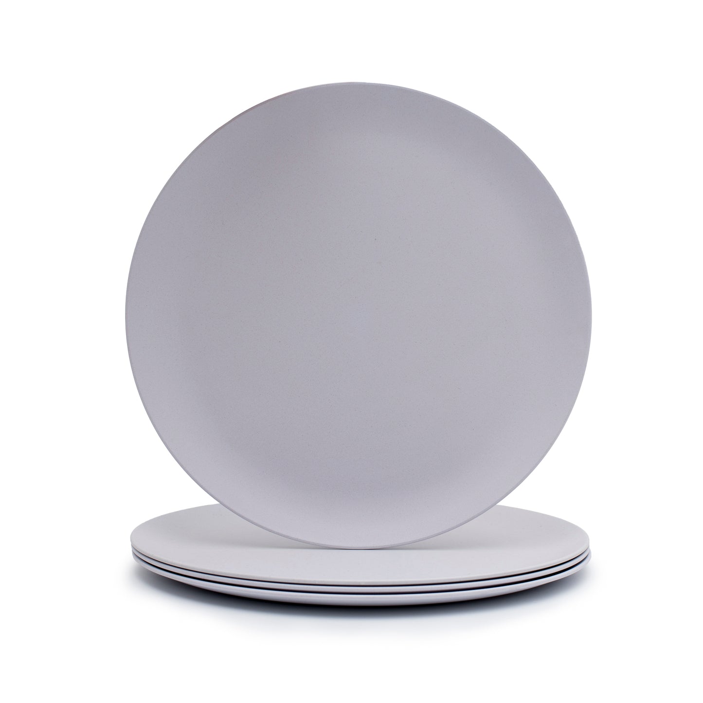 Plant-Based 4 Pack of Large Plates - Cool Grey (25.6cm)