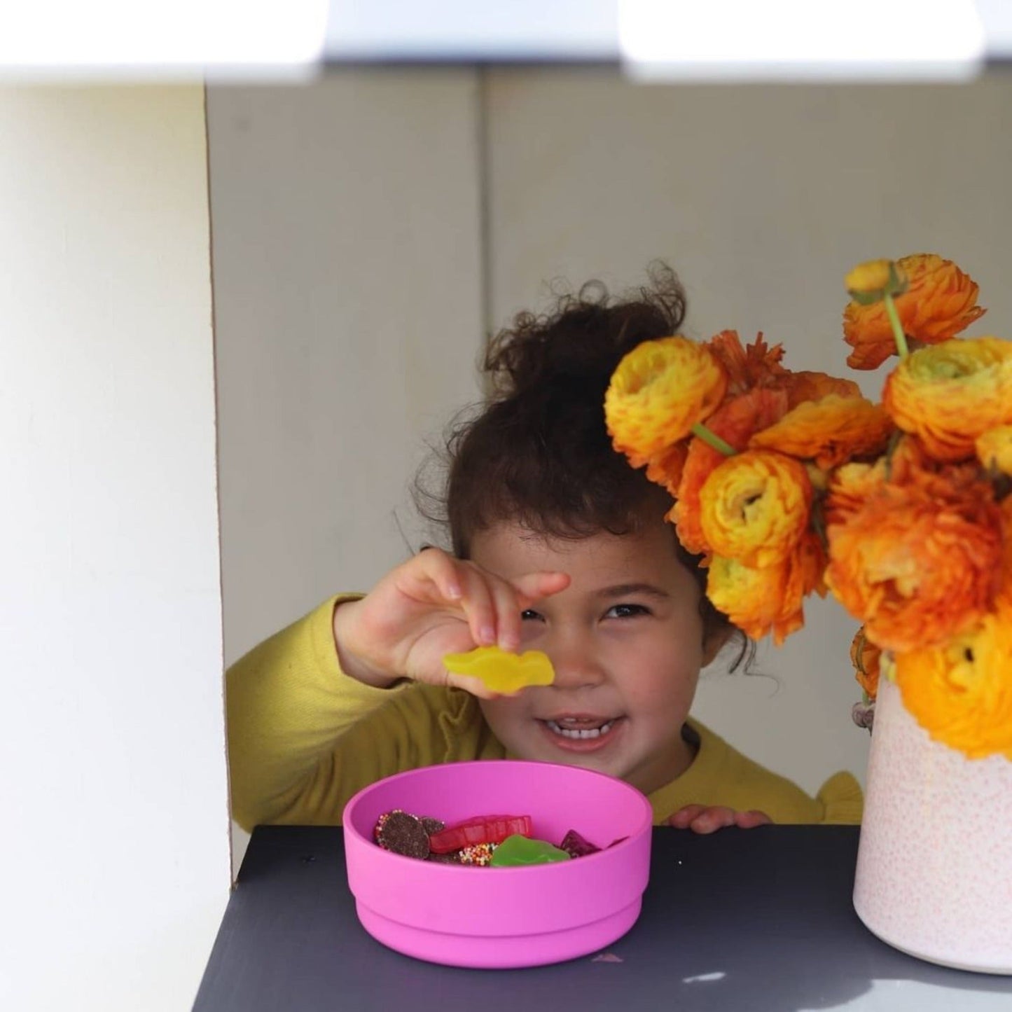 Bamboo bowl for jelly 