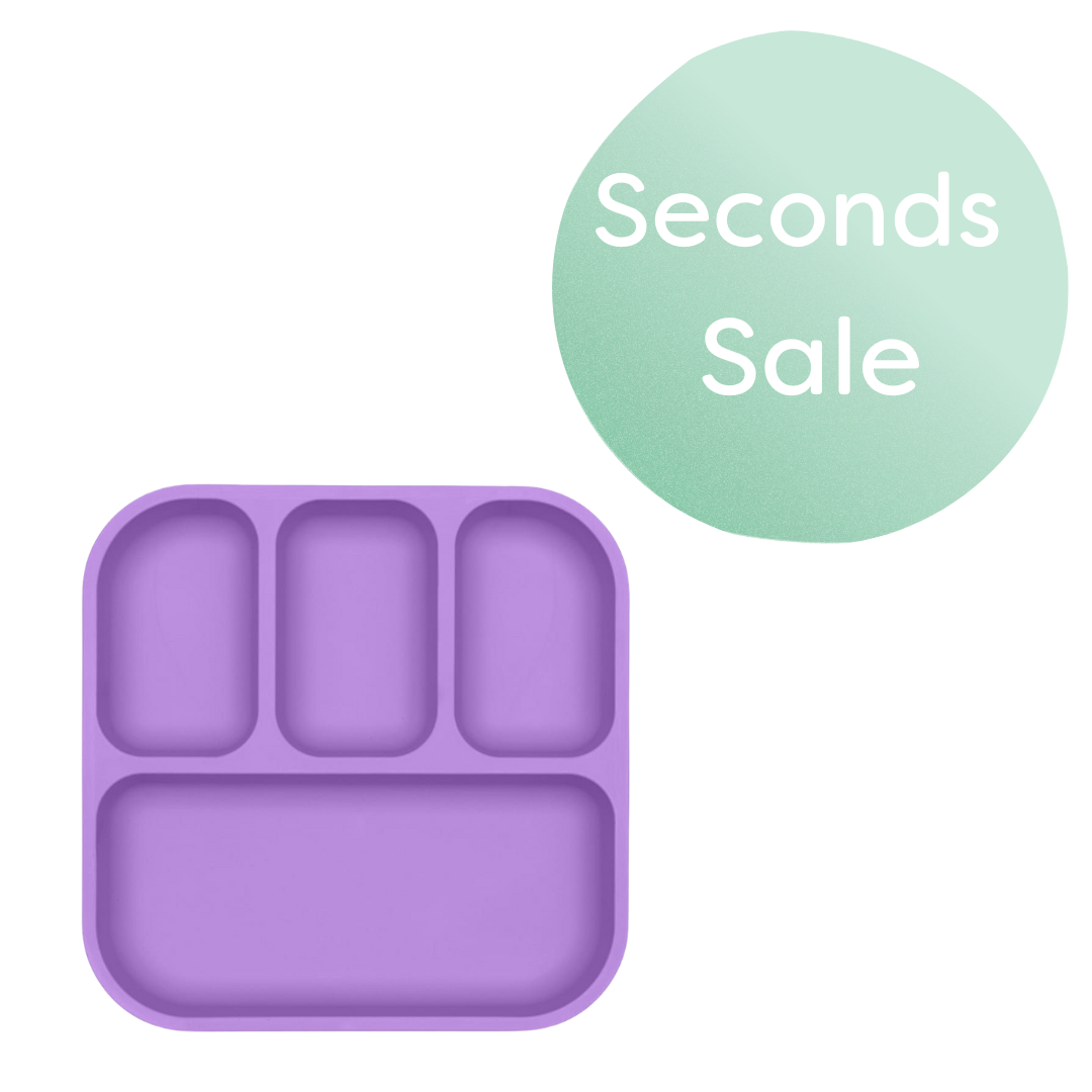 purple bento plate seconds