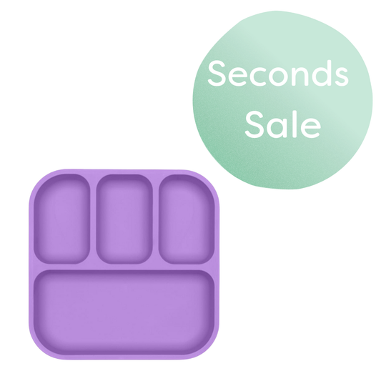 purple bento plate seconds