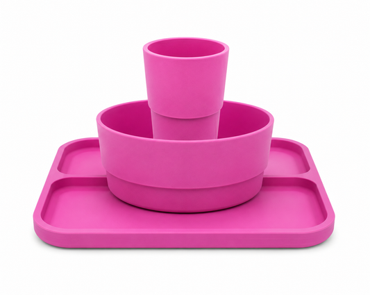 BUNDLE - Feeding Bento Set (3 Pieces) - Pink