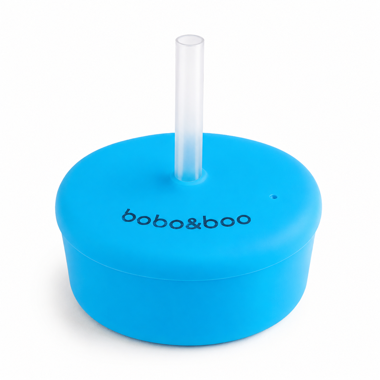 Universal Silicone Cup Lid - Straw (Blue)