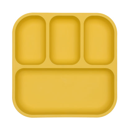 yellow bento plate front on