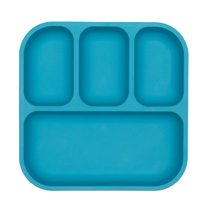 bento plate front on view in blue