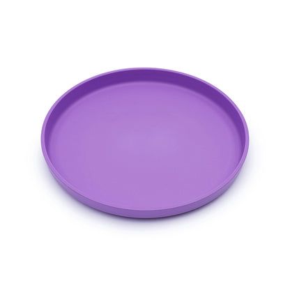 Purple round tray on a white background
