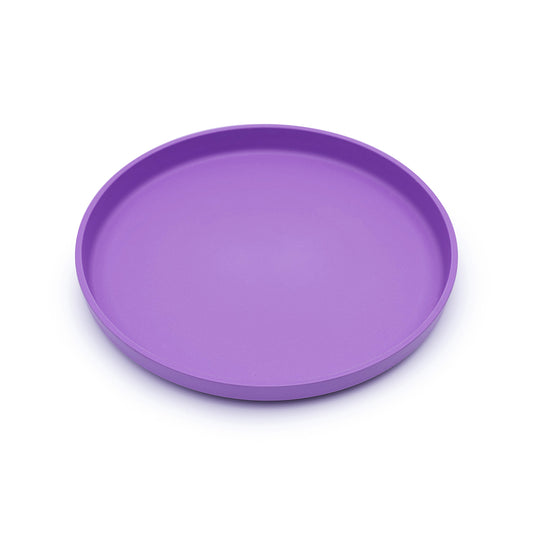 Purple round tray on a white background