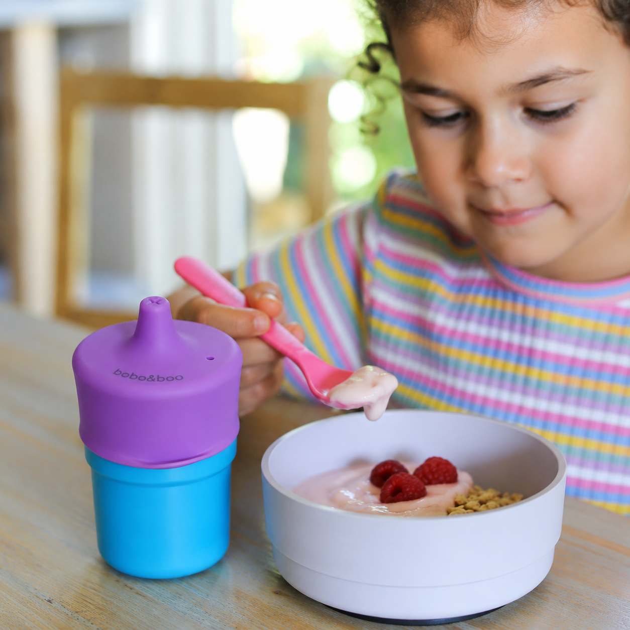 Universal Silicone Cup Lid - Sprout (Purple)