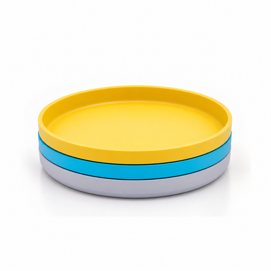 BUNDLE - Round Plate Set (3 Pack) - Coastal
