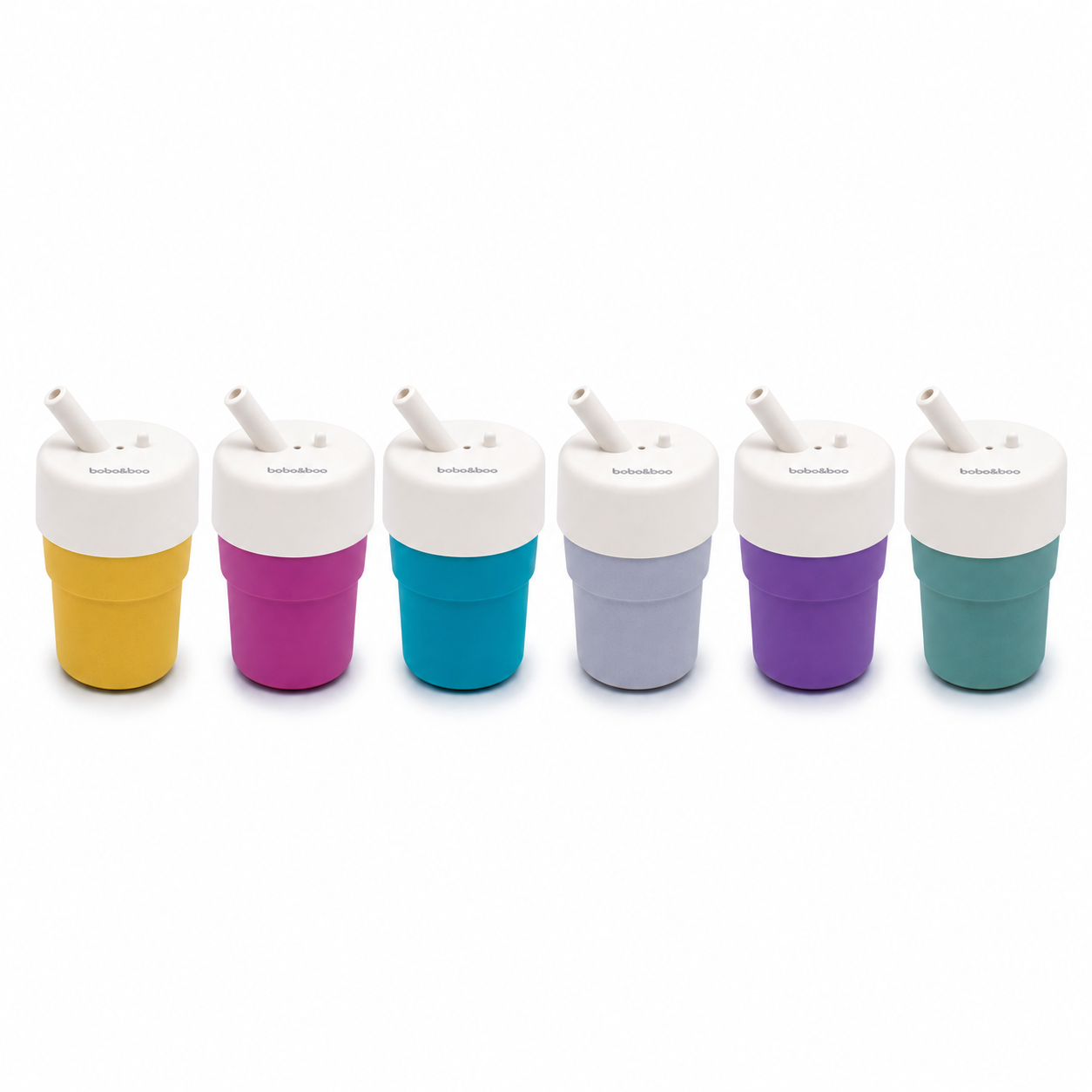 Universal Silicone Cup Lid - Sip & Straw (White)
