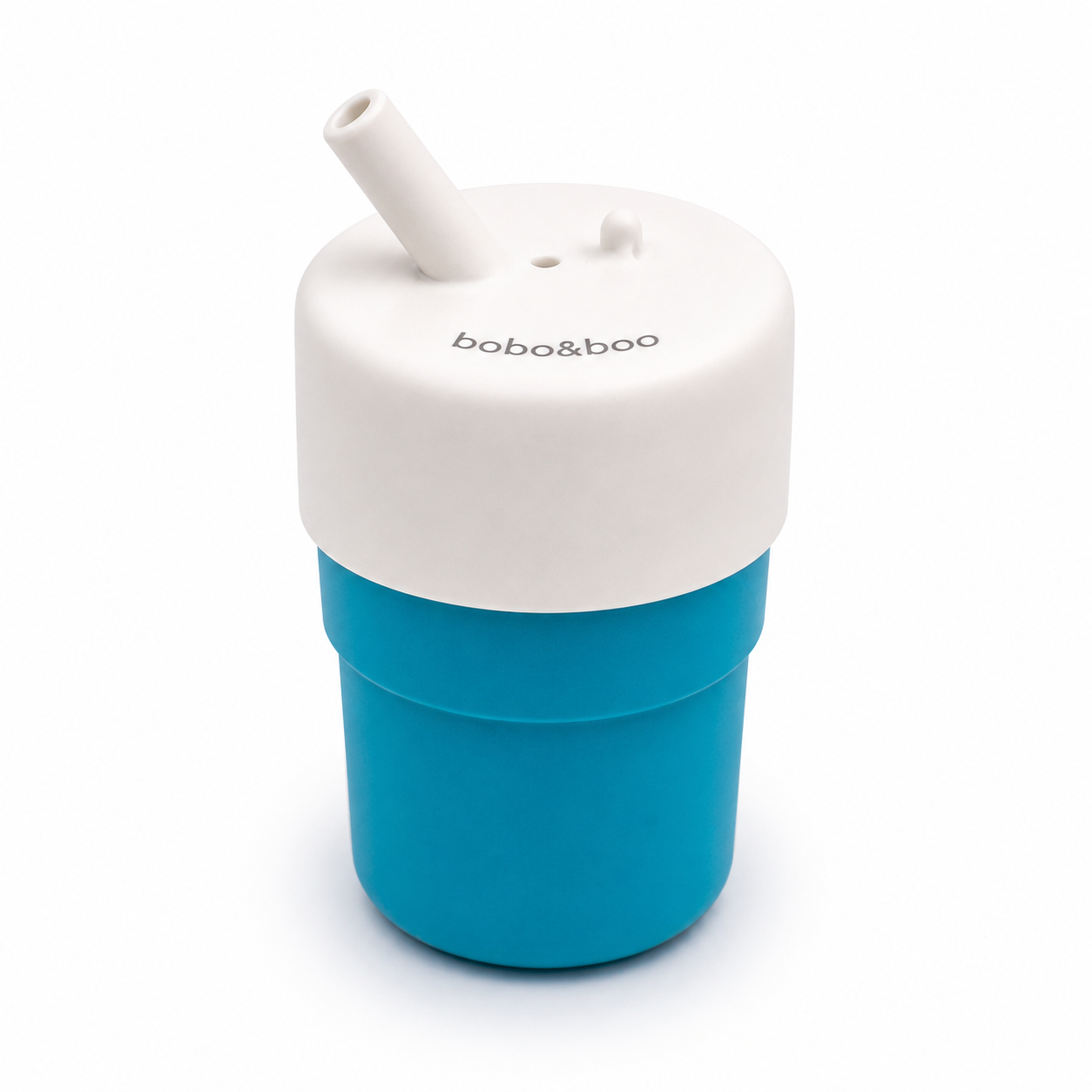 Universal Silicone Cup Lid - Sip & Straw (White)