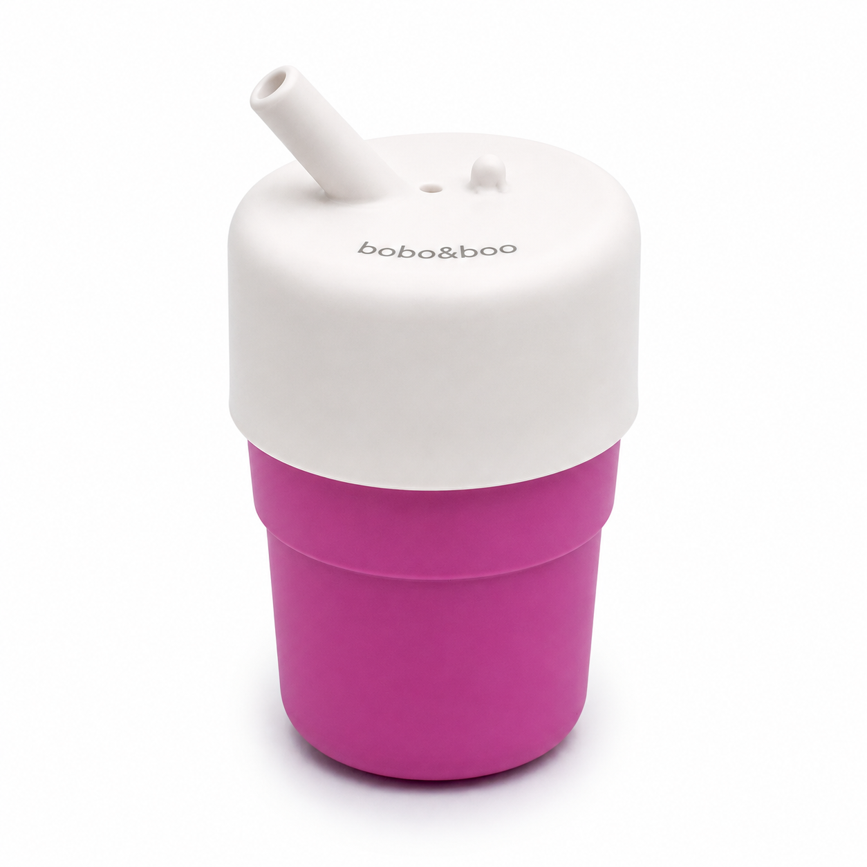 Universal Silicone Cup Lid - Sip & Straw (White)