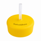 Universal Silicone Cup Lid - Straw (Yellow)