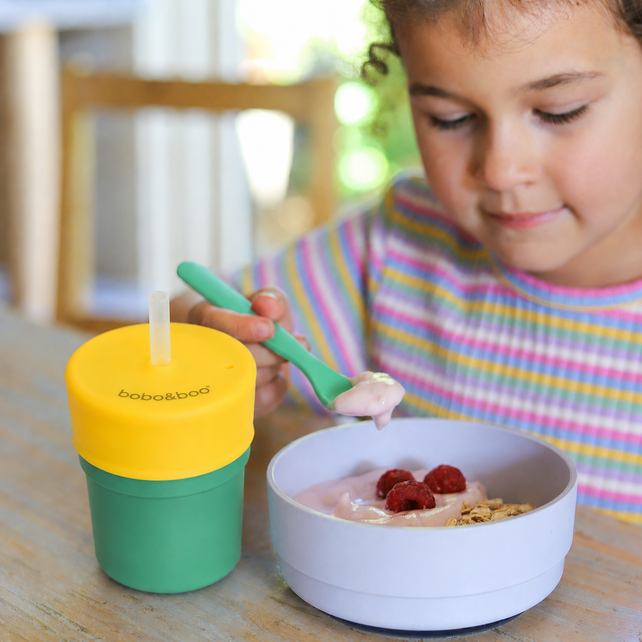 Universal Silicone Cup Lid - Straw (Yellow)