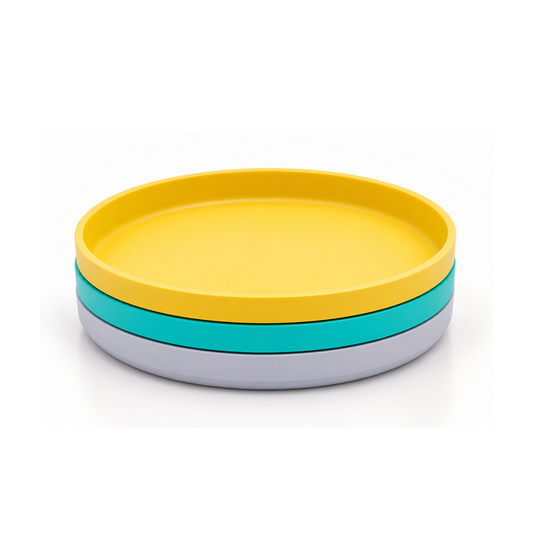 BUNDLE - Round Plate Set (3 Pack) - Coastal