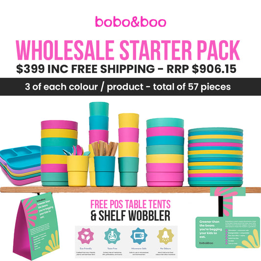 eco friendly dinnerware starter pack for wholesale 