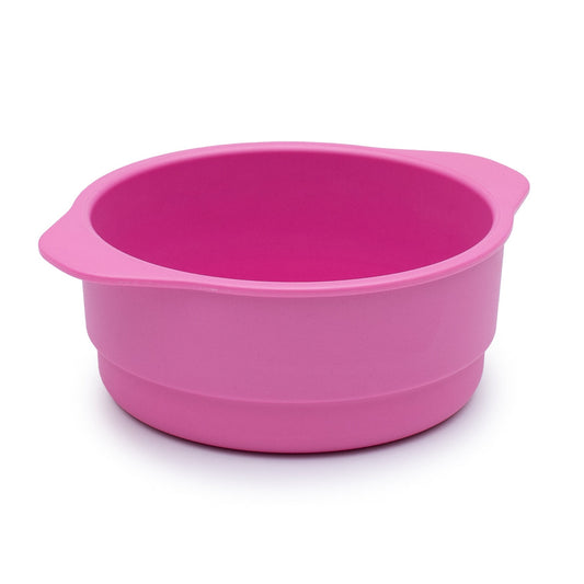 bamboo plant-based bamboo snack bowl in pink side on