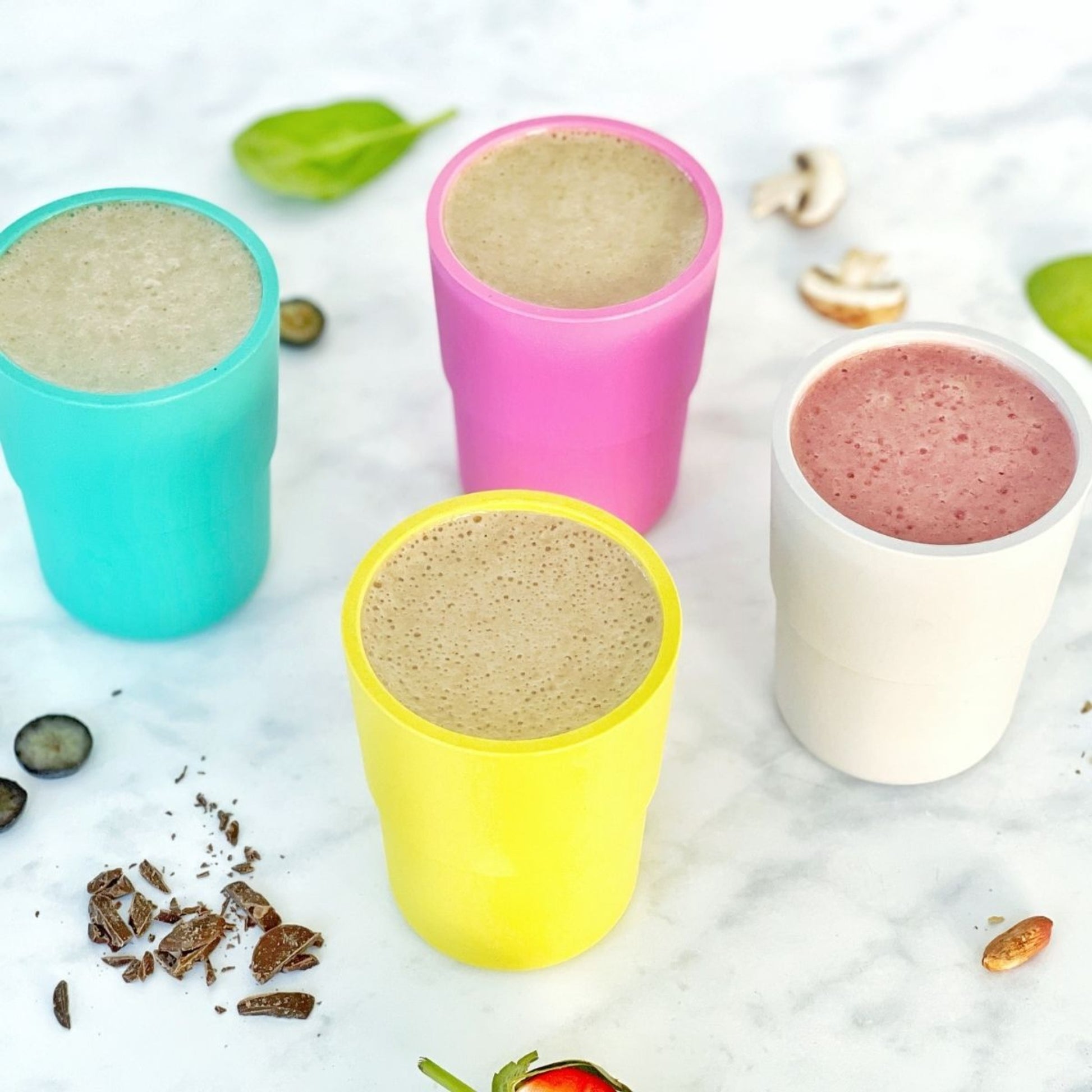 4 pack Bamboo Cup with juice