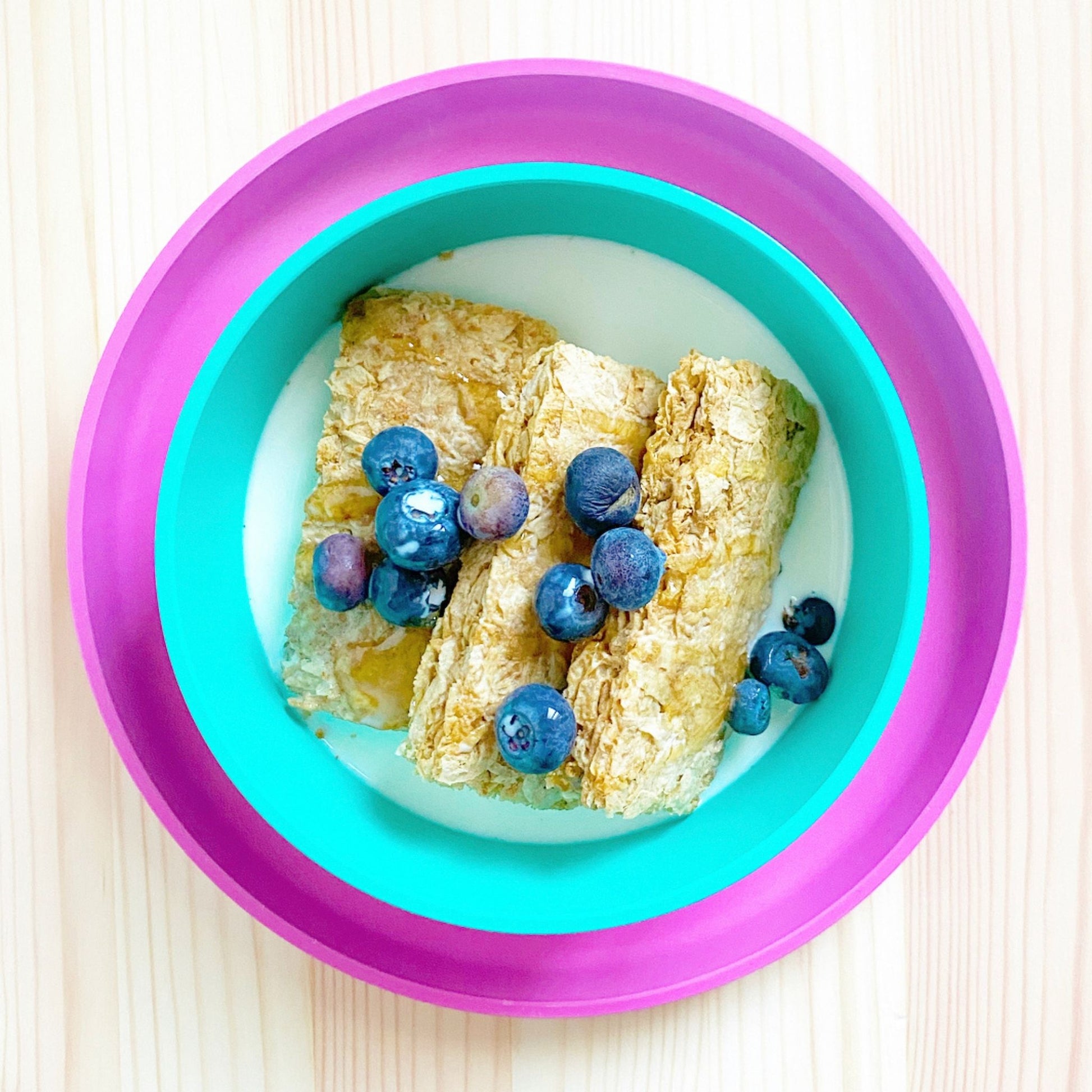 Bamboo bowl with health food