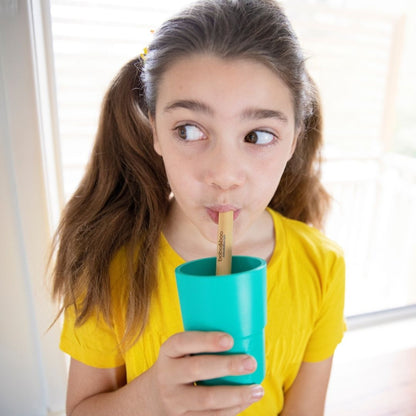 Bamboo Cups with Straw